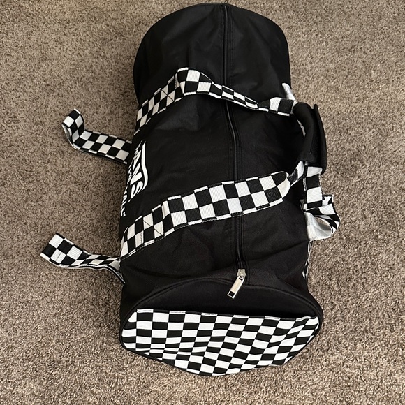 Vans Black Duffel Bag with Checkered Accents - Picture 2 of 13